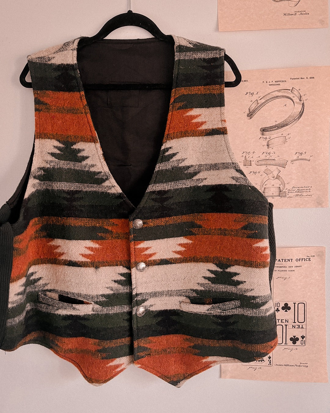 Buffalo Coin Aztec Vest (XL)