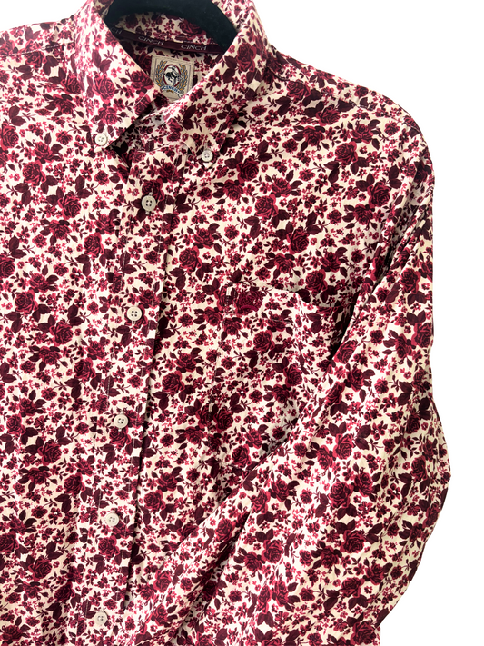 Cinch Roses Button-Up (M)