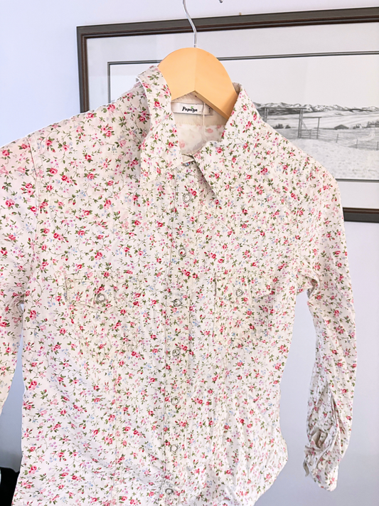 Rose Vines Button up (XXS or Kids)