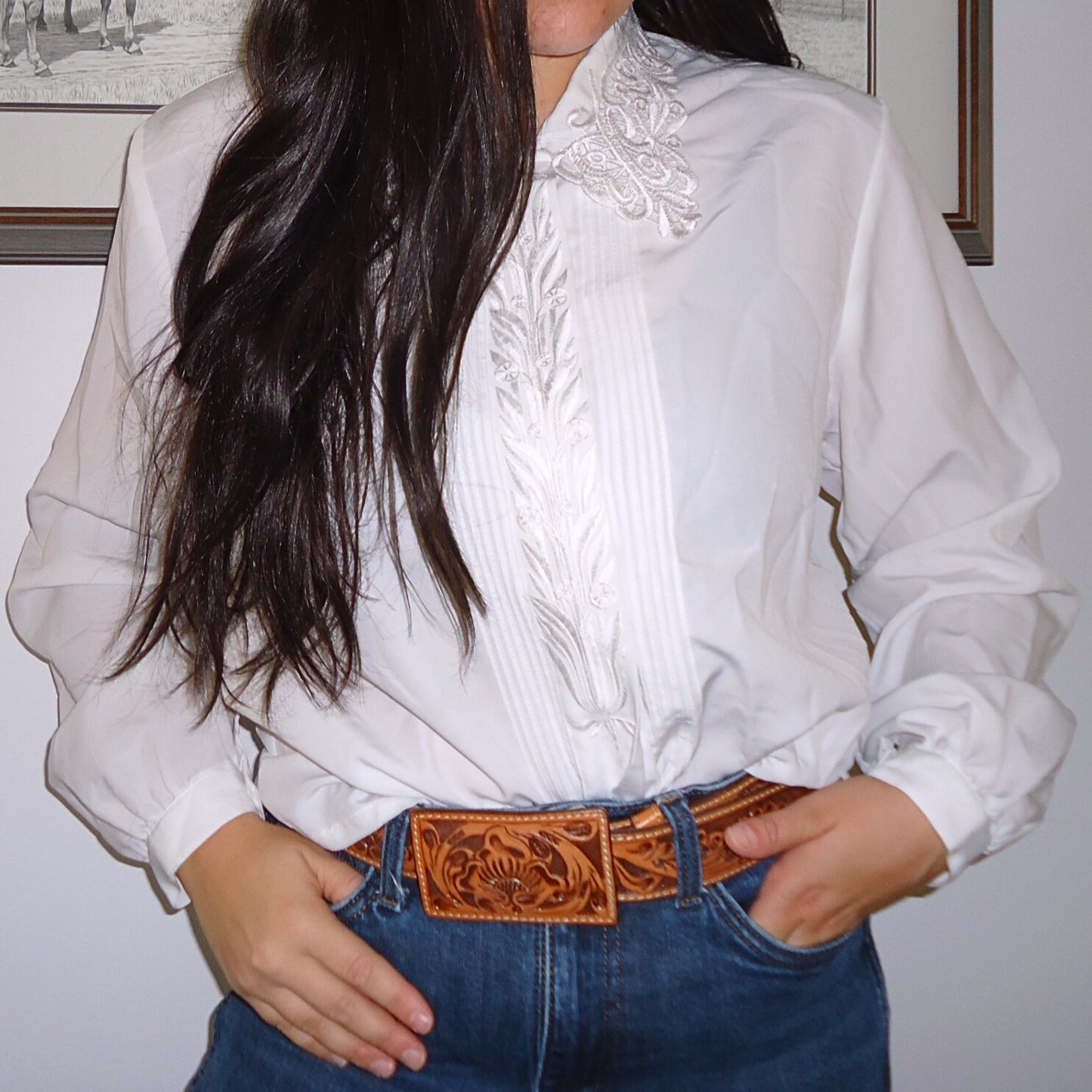 Elizabeth Button-up Blouse (L)